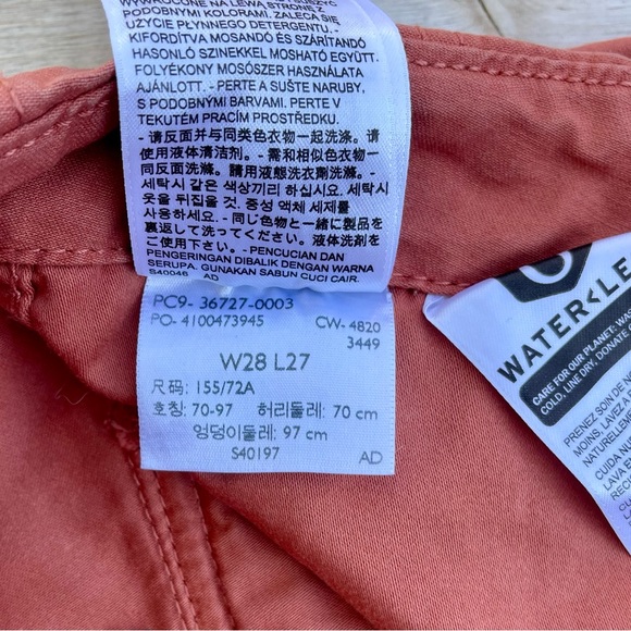 Levi’s Ribcage Straight Ankle Cropped Pant Clay Rust Coral - Picture 8 of 16